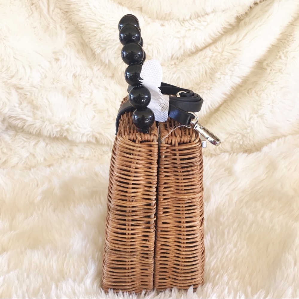 Zara straw bag/ crossbody - Picture 3 of 6